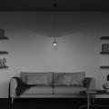 nowoczesna lampa wisząca szklana kula