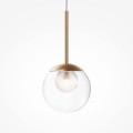 nowoczesna lampa wisząca szklana kula