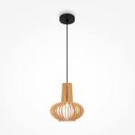 Lampa wisząca Roots klosz z drewna ? 22,5