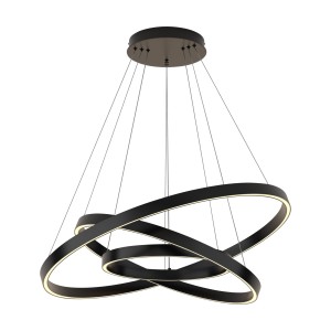 Lampa wisząca Rim 80 60 40 Black Maytoni