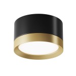Lampa sufitowa Hoop - czarno złota