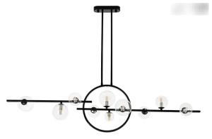 Lampa wisząca ALURE LINE TWIN 120 czarna