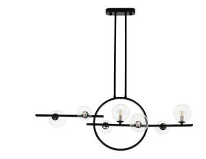 Lampa wisząca ALURE LINE TWIN 90 czarna