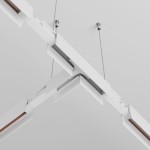 Łącznik zasilania natynkowego w kształcie litery L Exility biały