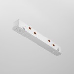 Łącznik zasilania natynkowego prosty Exility biały