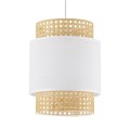 wisząca lampa w stylu boho